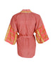 BCLUNA short kimono - Pink Yellow - Black Colour