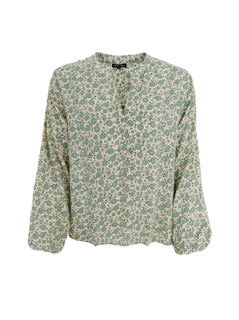 BCLUNA blouse - Green Daisy - Black Colour