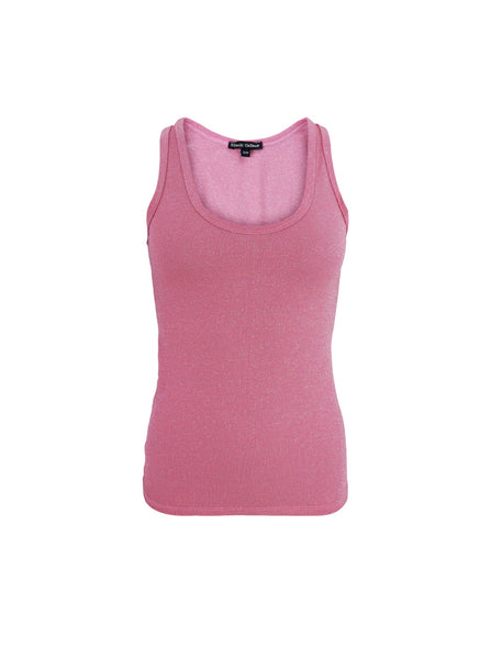BCFAYE Lurex Top - Pink - Black Colour