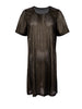 BCDIDI pinstripe dress - Bronze - Black Colour