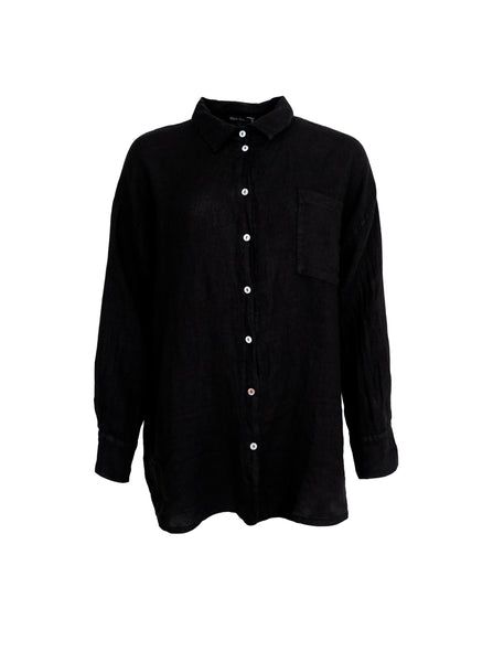 BCMELINA l/s shirt - Black - Black Colour