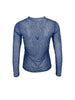 BCFLORENCE mesh blouse - Blue Leo - Black Colour