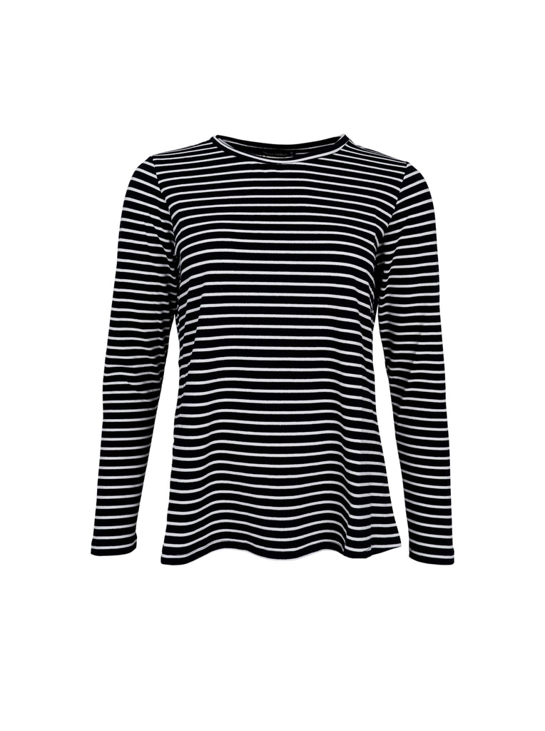 BCSAILOR regular l/s striped t-shirt - Deep Black - Black Colour