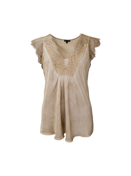 BCBILLY lace top - Champagne - Black Colour