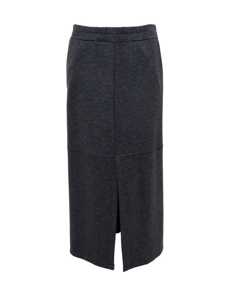 BCJAMIE slit skirt - Dark Grey - Black Colour