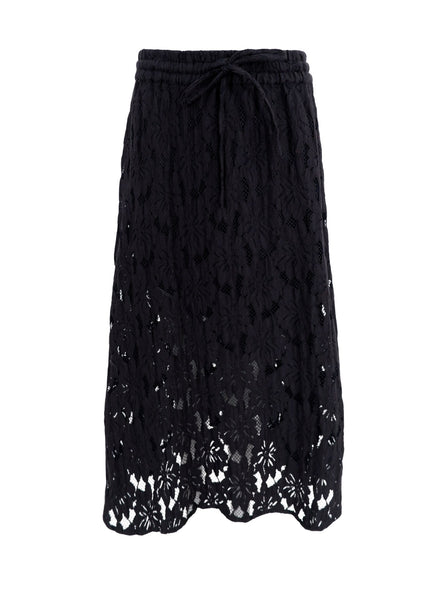 BCNELLY flower skirt - Black - Black Colour