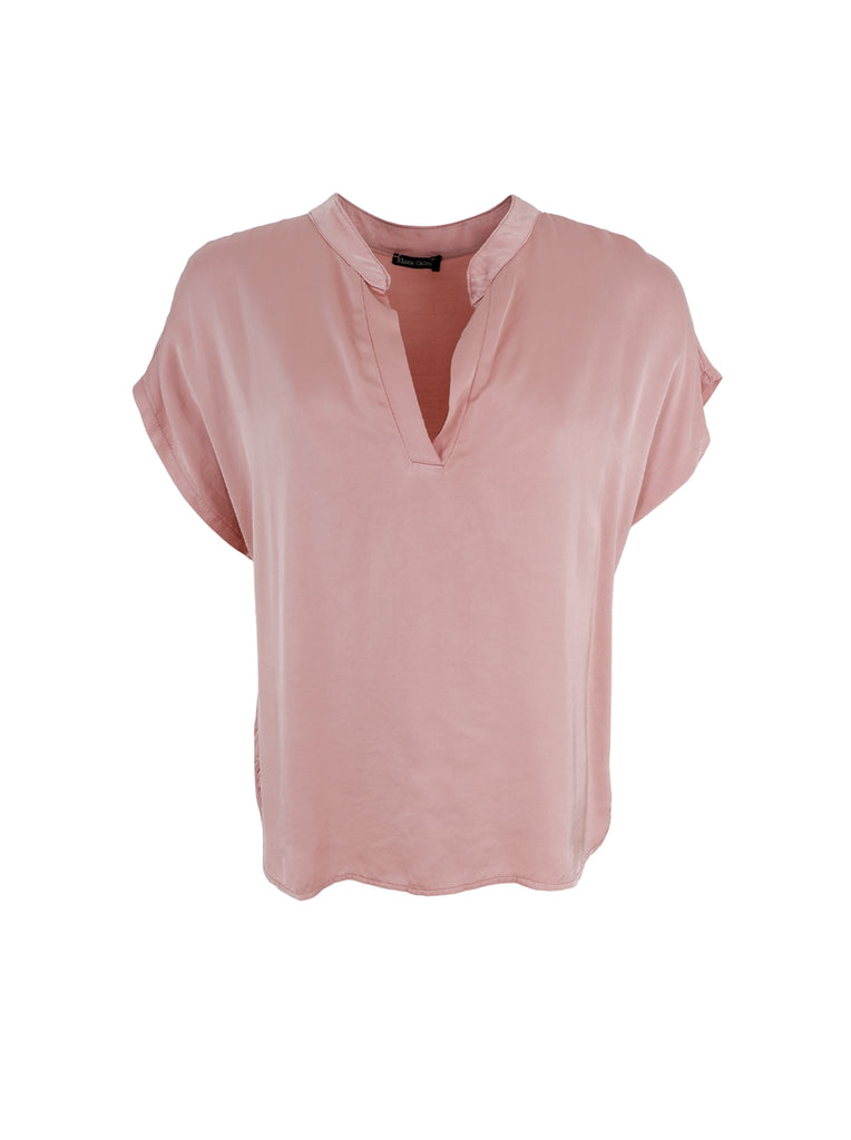 BCELLIS SS blouse - Rose - Black Colour