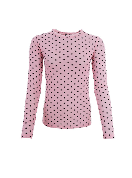 BCJENNIE dotted mesh blouse - Rose - Black Colour