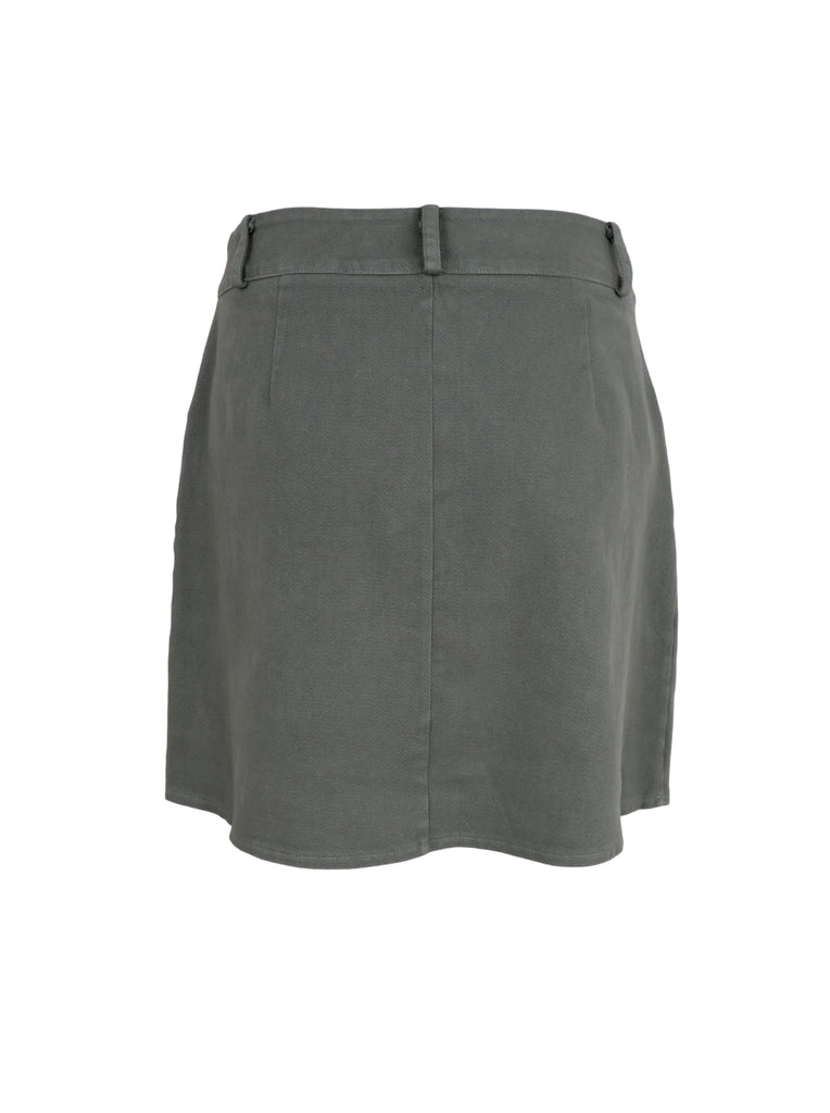 BCNEEL short skirt - Lt. Army - Black Colour