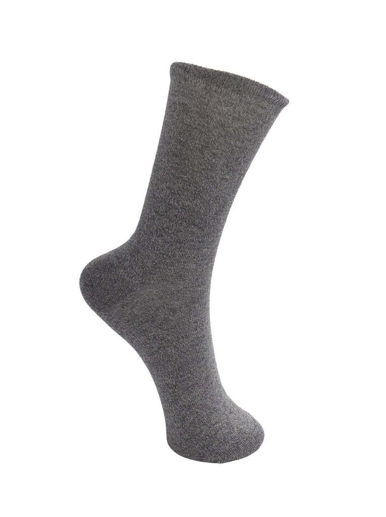 BCLurex sock - Silver Grey - Black Colour