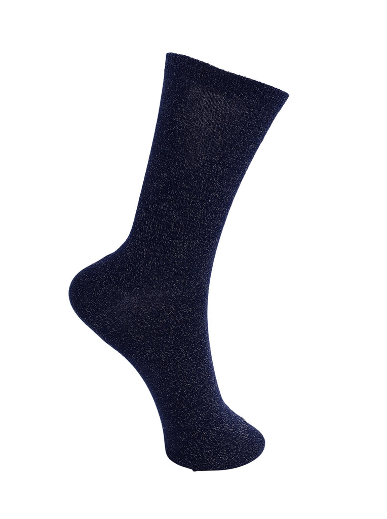 BCLurex sock - Navy - Black Colour