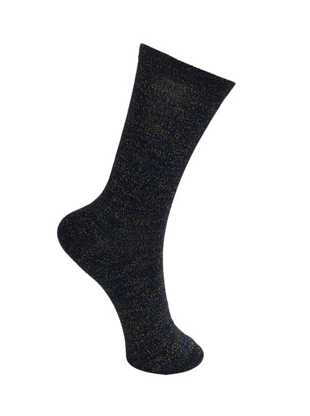 BCLurex sock - Ocean Jewel - Black Colour