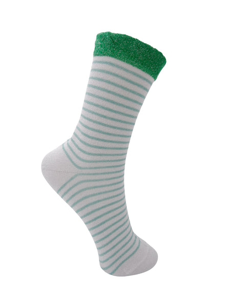 BCFLASH stripe sock - White - Black Colour