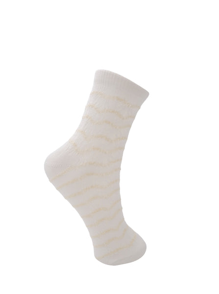 BCTULLA sock - Off White - Black Colour