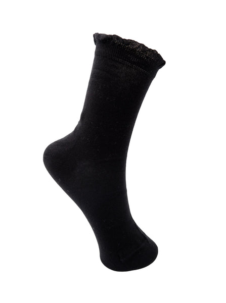 BCARIEL solid sock - Black - Black Colour