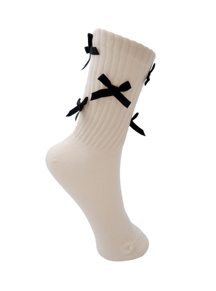 BCBOW sock - Off White - Black Colour