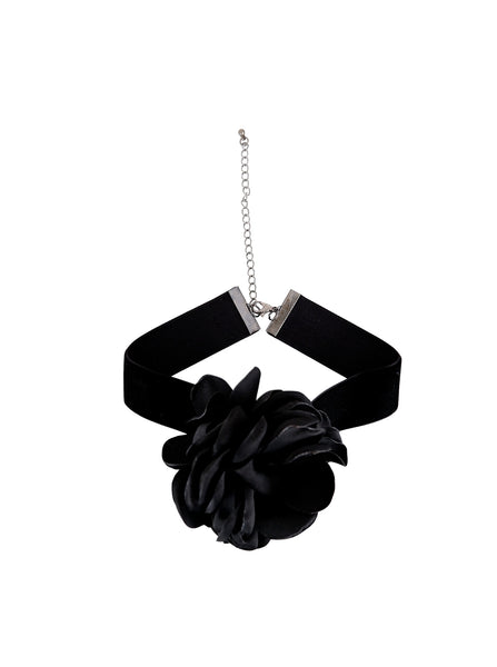 BCFIORA velvet neckband - Black - Black Colour