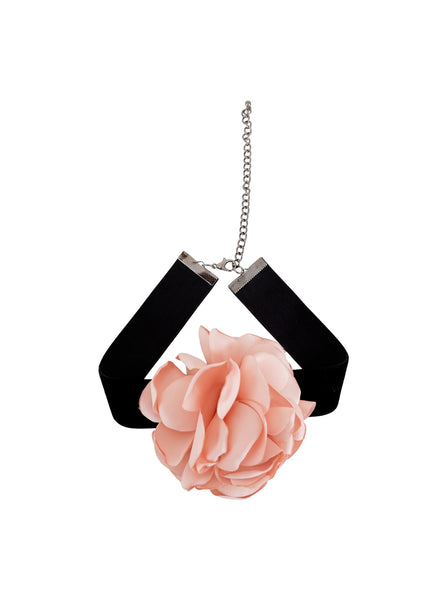 BCFIORA velvet neckband - Rose - Black Colour