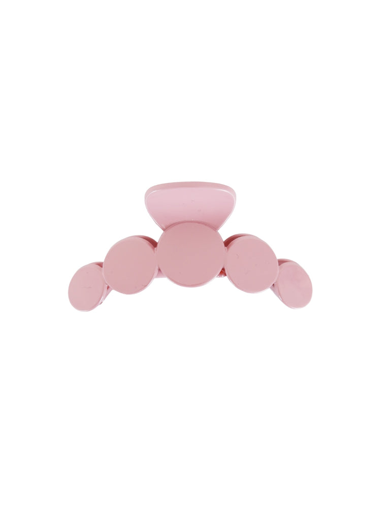BCBUBBLE glossy hair claw - Pastel Pink - Black Colour