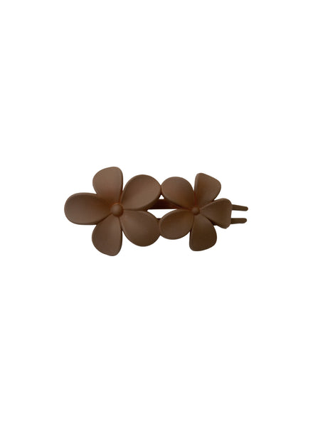 BCRENESMEE blossom matt hair claw - Brown - Black Colour