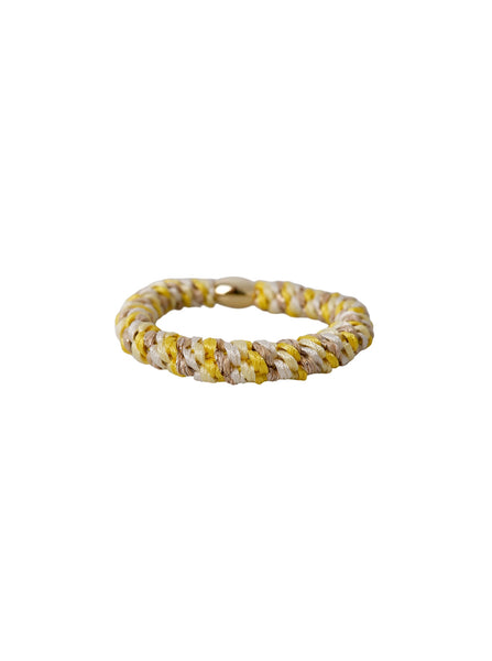 BCKALLY gold bead elastic - Yellow Gold - Black Colour