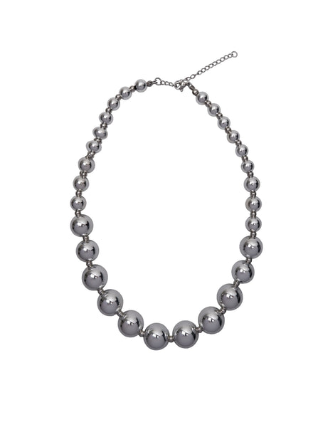BCDARA necklace - Silver - Black Colour