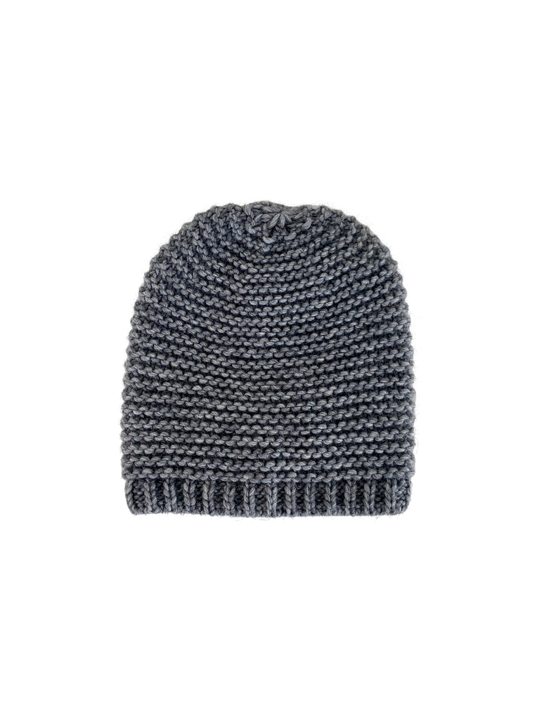 BCDUFFY knitted hat - Grey Melange - Black Colour