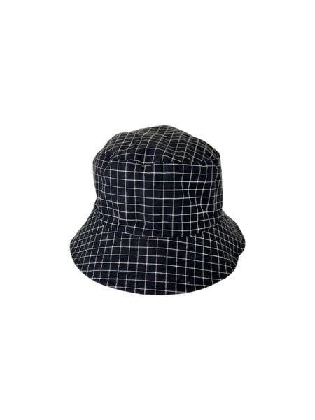BCARIA reversible bucket hat - Black & White Check - Black Colour