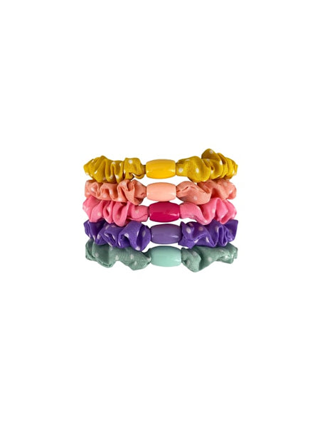 BCDAYA mini scrunchie, set - Pastel/Pow Dots - Black Colour