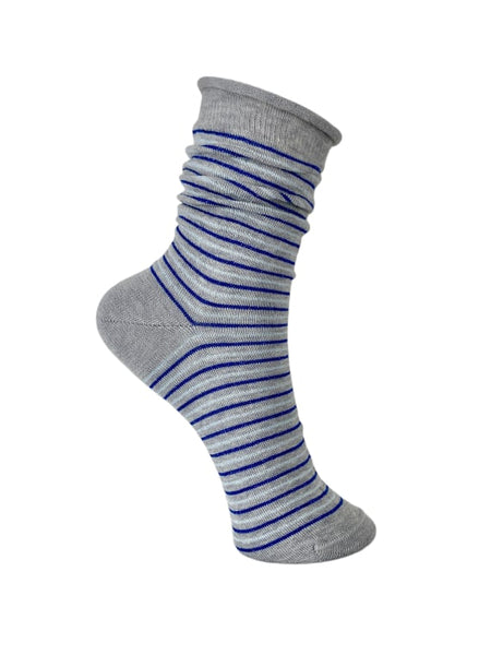 BCADDIE striped sock - Grey - Black Colour
