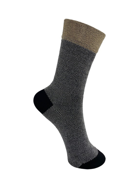BCCAMDEN glitter sock - Silver - Black Colour