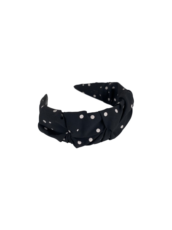 BCEEVA dot drape headband - Black - Black Colour