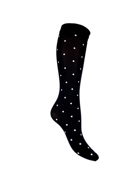 BCAURA knee high socks - Dots Black - Black Colour