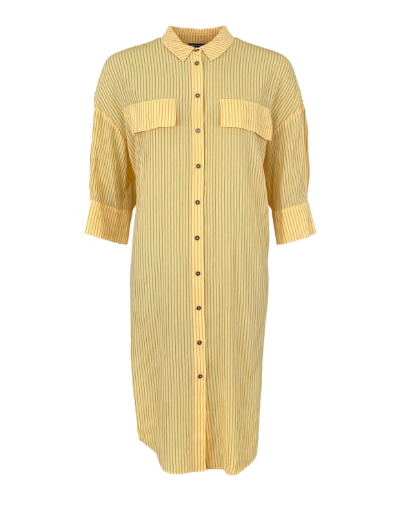 BCCHIKA shirt dress striped - Yellow - Black Colour