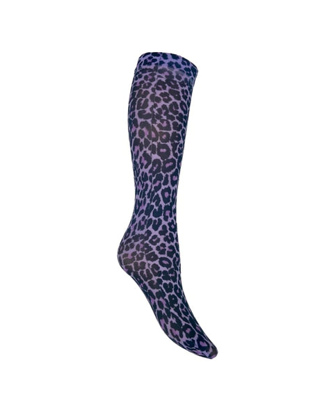 BCAURA knee high socks - Leo Lavender - Black Colour